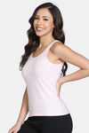 Zivame Naturally Dyed Knit Cotton Camisole - Pink Salt — thumbnail 2